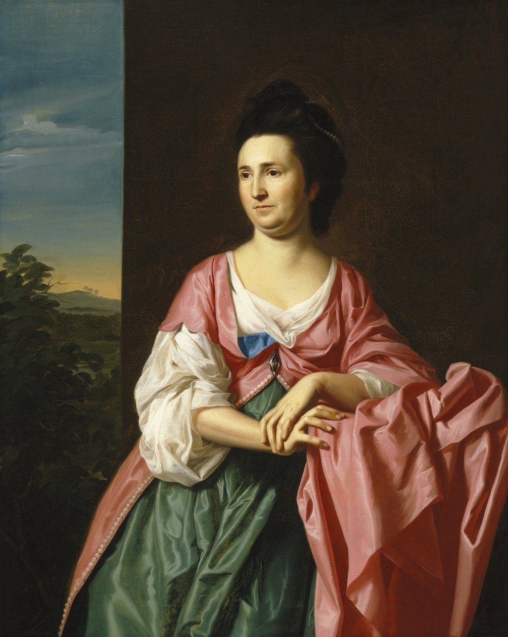 Mrs. Sylvester Gardiner, geb. Abigail Pickman, ehemals Mrs. William Eppes von John Singleton Copley