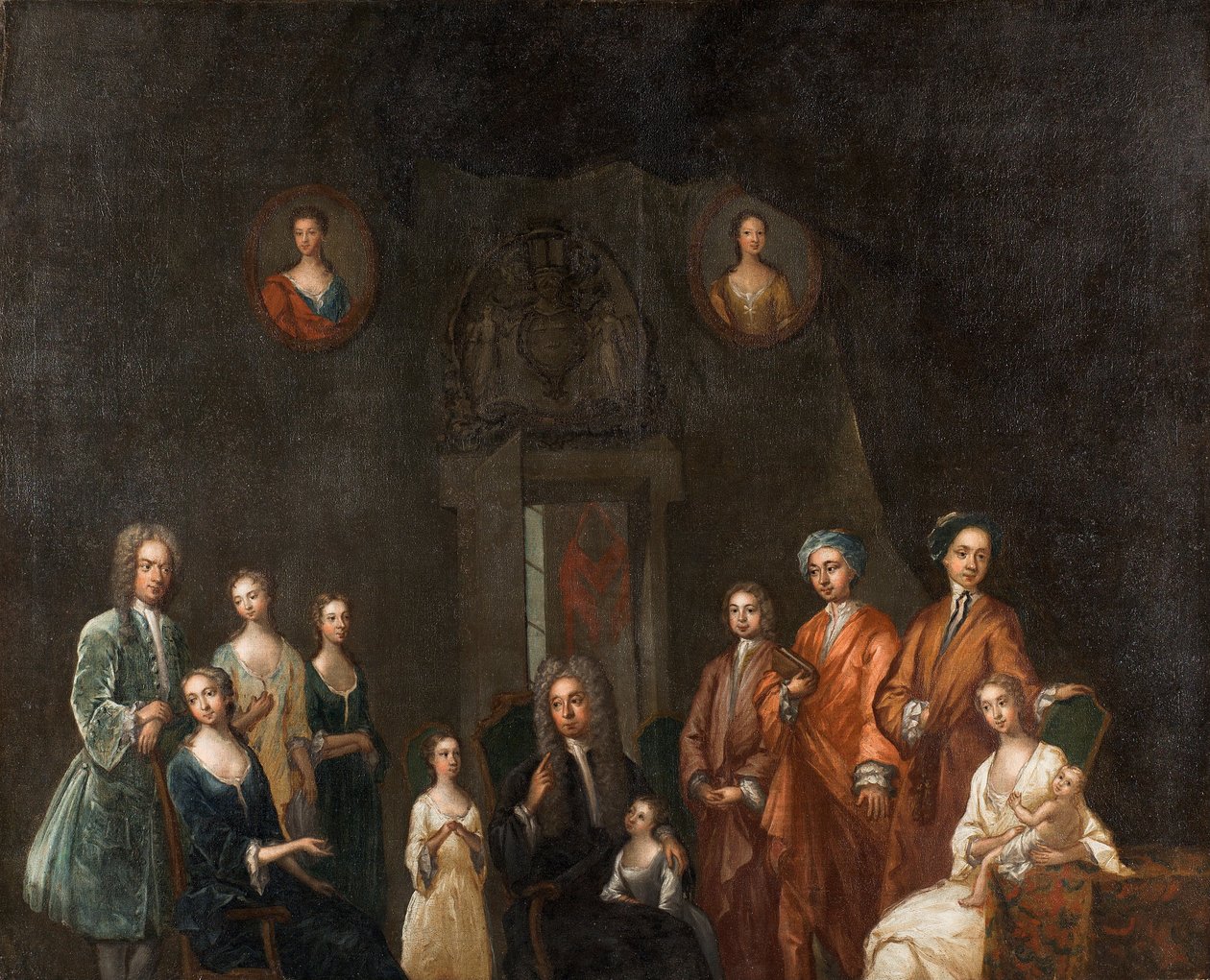 Porträt von Sir Francis Grant, Lord Cullen, und seiner Familie von John Smibert