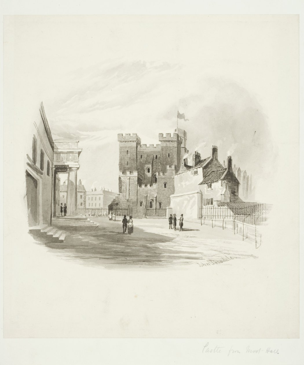 Das Schloss vom County Court, Newcastle upon Tyne von John Teasdale