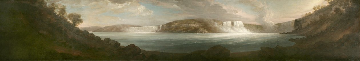 Niagarafälle, von zwei Meilen unterhalb Chippawa, 1808 von John Trumbull