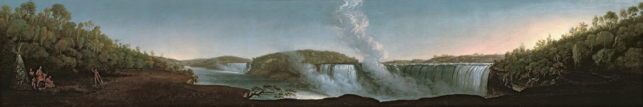 Die Niagarafälle von unterhalb des Table Rock, 1808 von John Trumbull