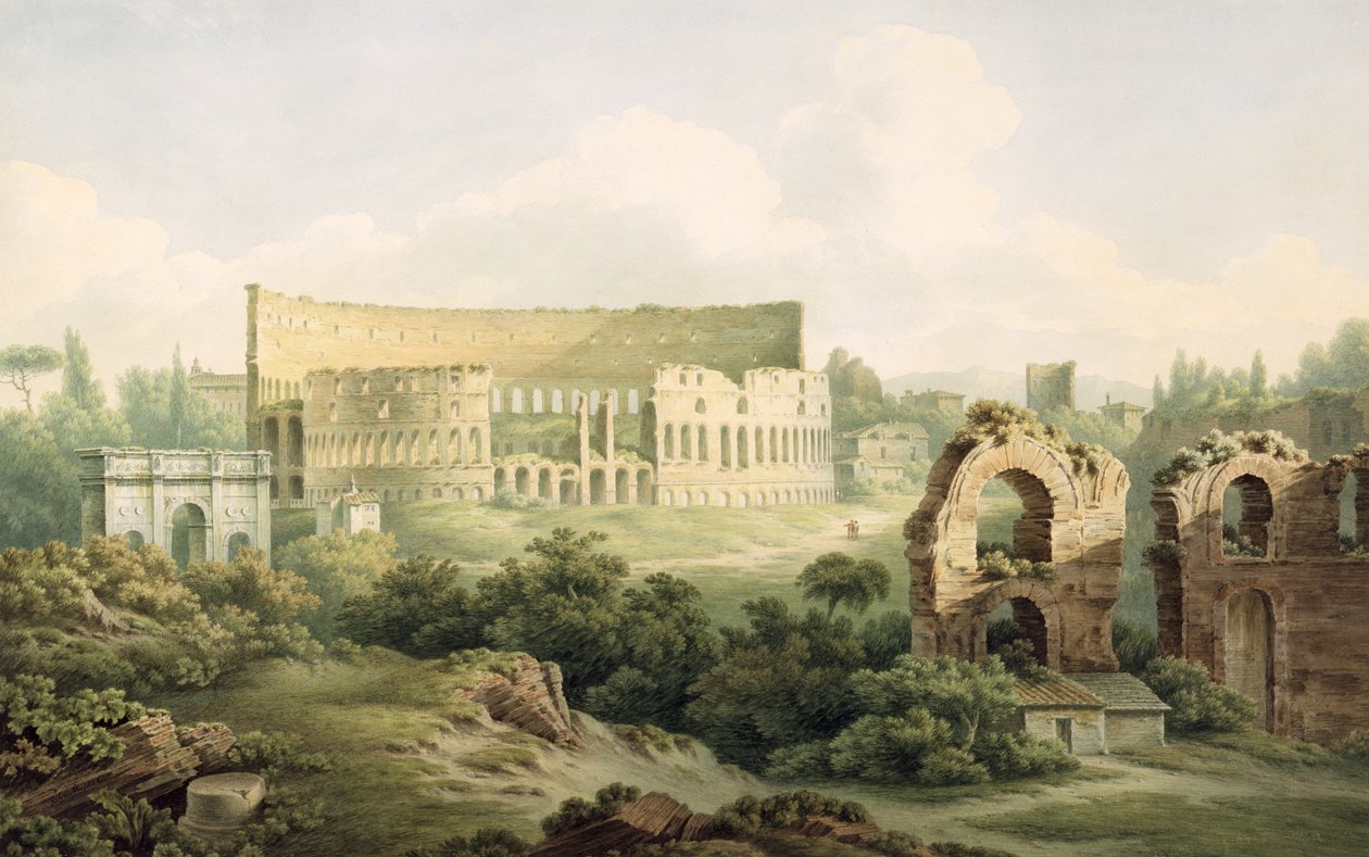 Das Kolosseum, Rom, 1802 von John Warwick Smith