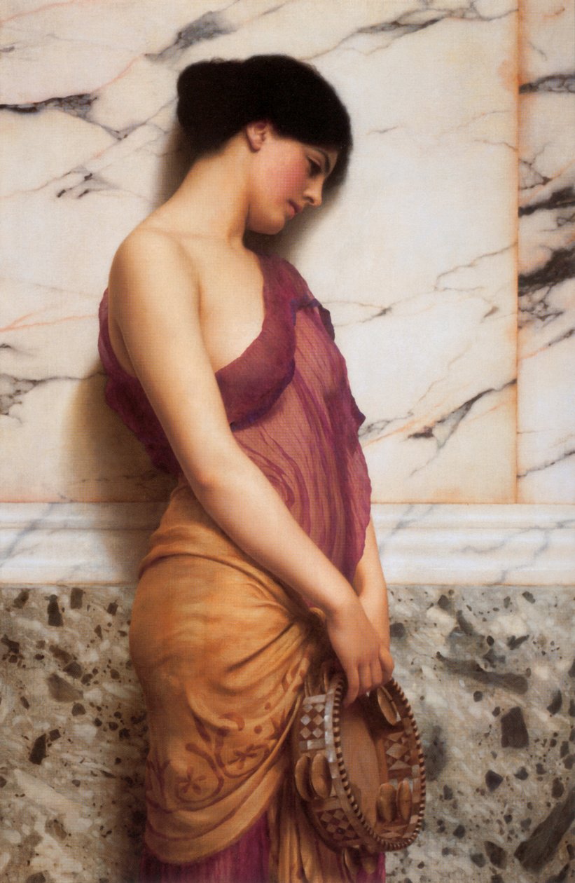 Das Tamburinmädchen von John William Godward