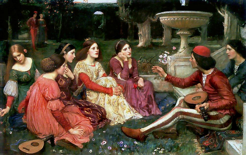 Eine Geschichte aus dem Decameron von John William Waterhouse