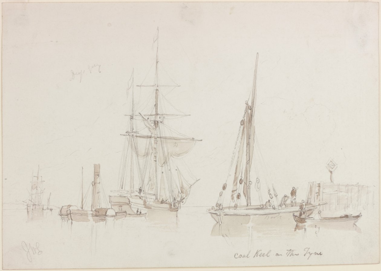 Kohle-Kiel auf dem Tyne von John Wilson Carmichael