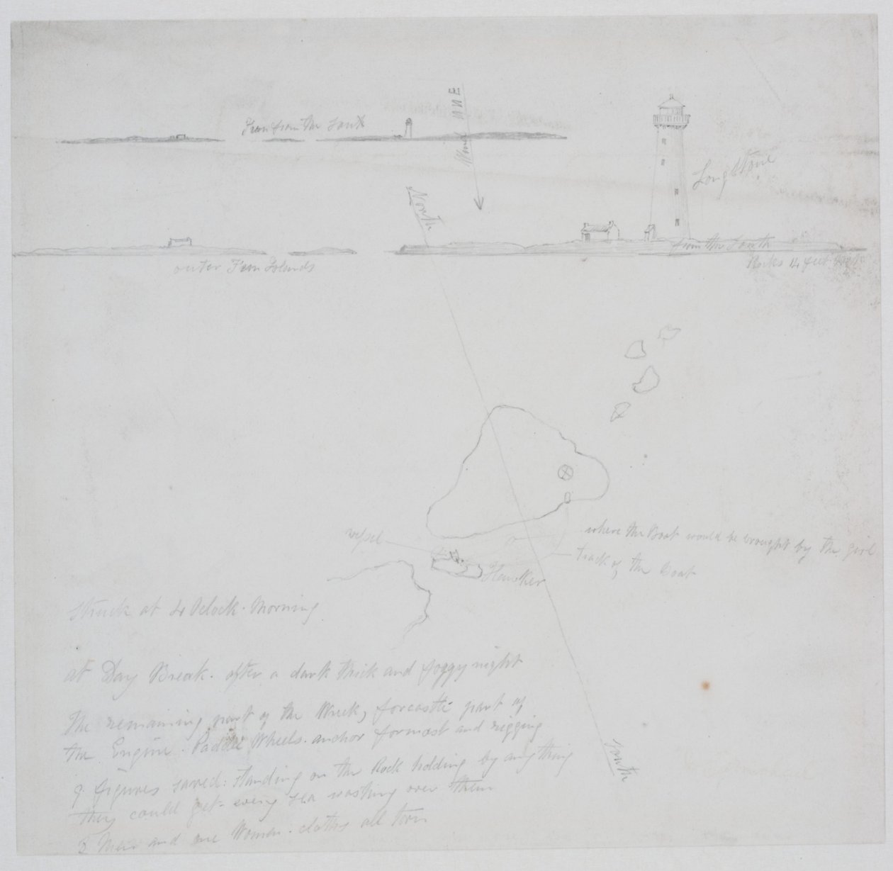 Studie für die Szene von Grace Darlings Heldentat von John Wilson Carmichael