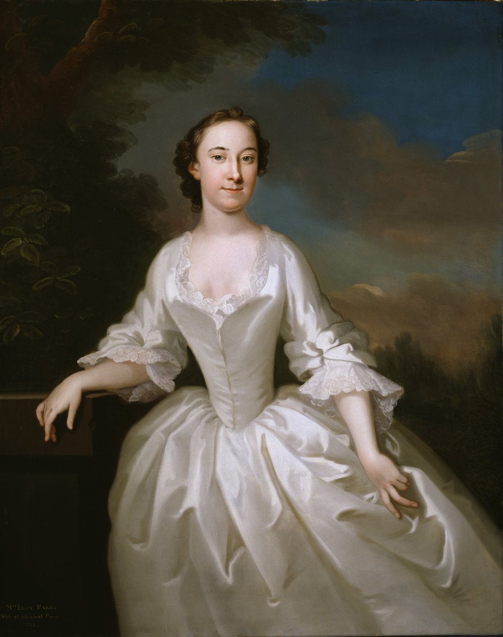 Porträt von Lucy Parry, Ehefrau von Admiral Parry von John Wollaston
