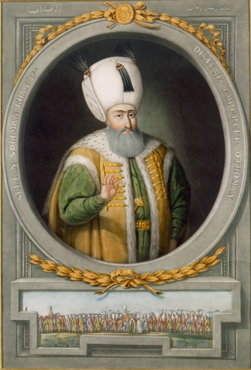 Sultan Suleiman Khan I., 10. Sultan des Osmanischen Reiches, 1815 von John Young