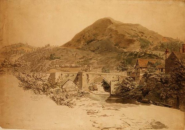 Brücke in Llangollen von John Alexander Gresse