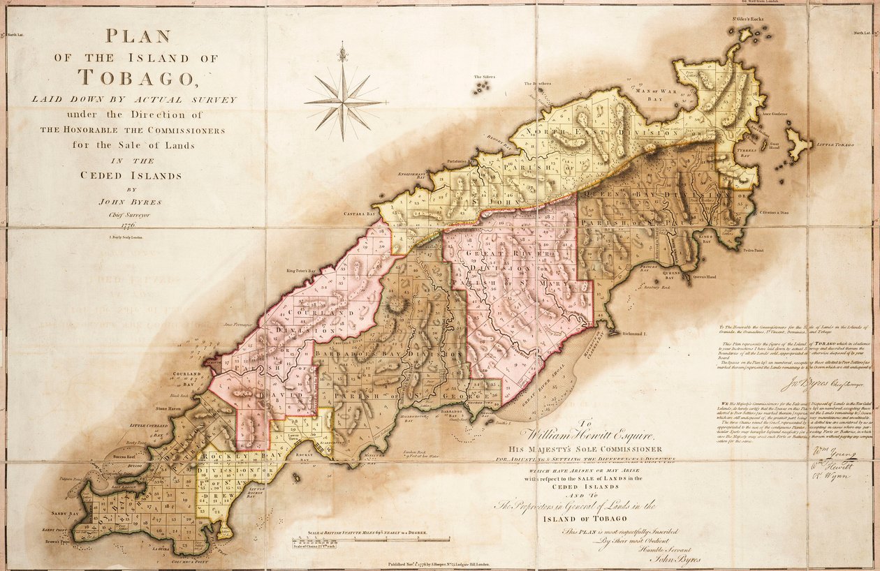 Plan von Tobago von John Bayly