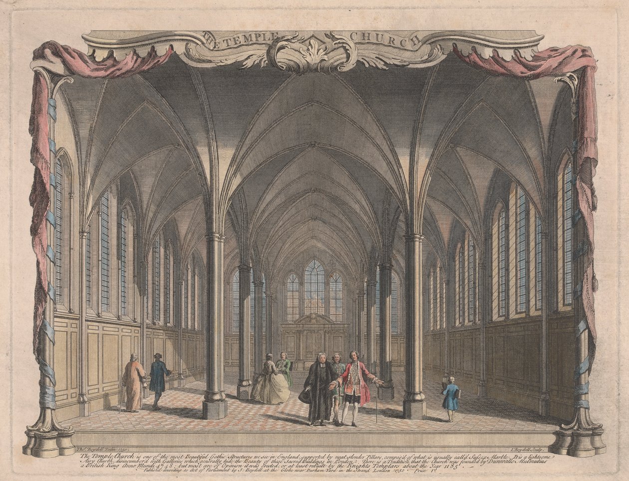 Die Temple Church von John Boydell