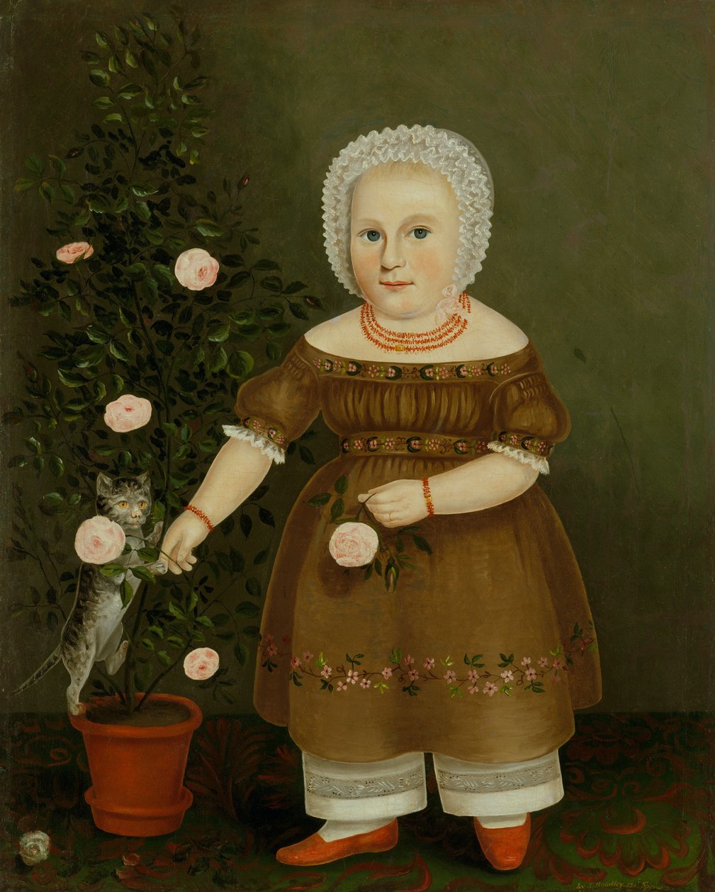 Emma Homan, ca. 1844 von John Bradley