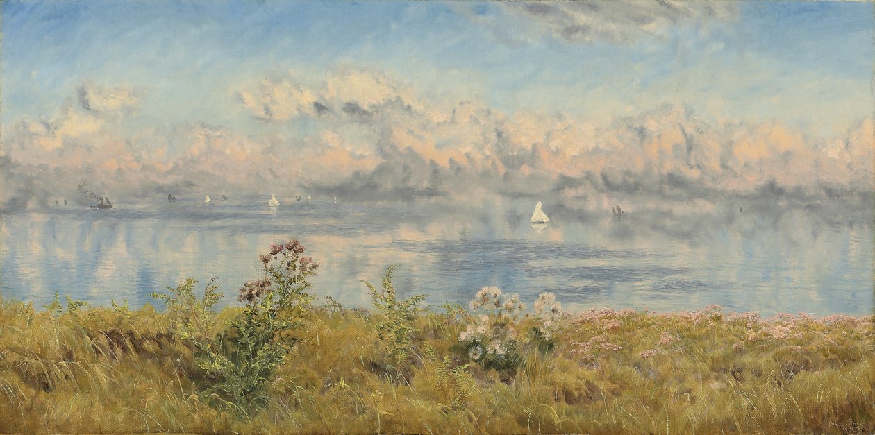 Der Ausblick von meinen heimischen Klippen von John Brett