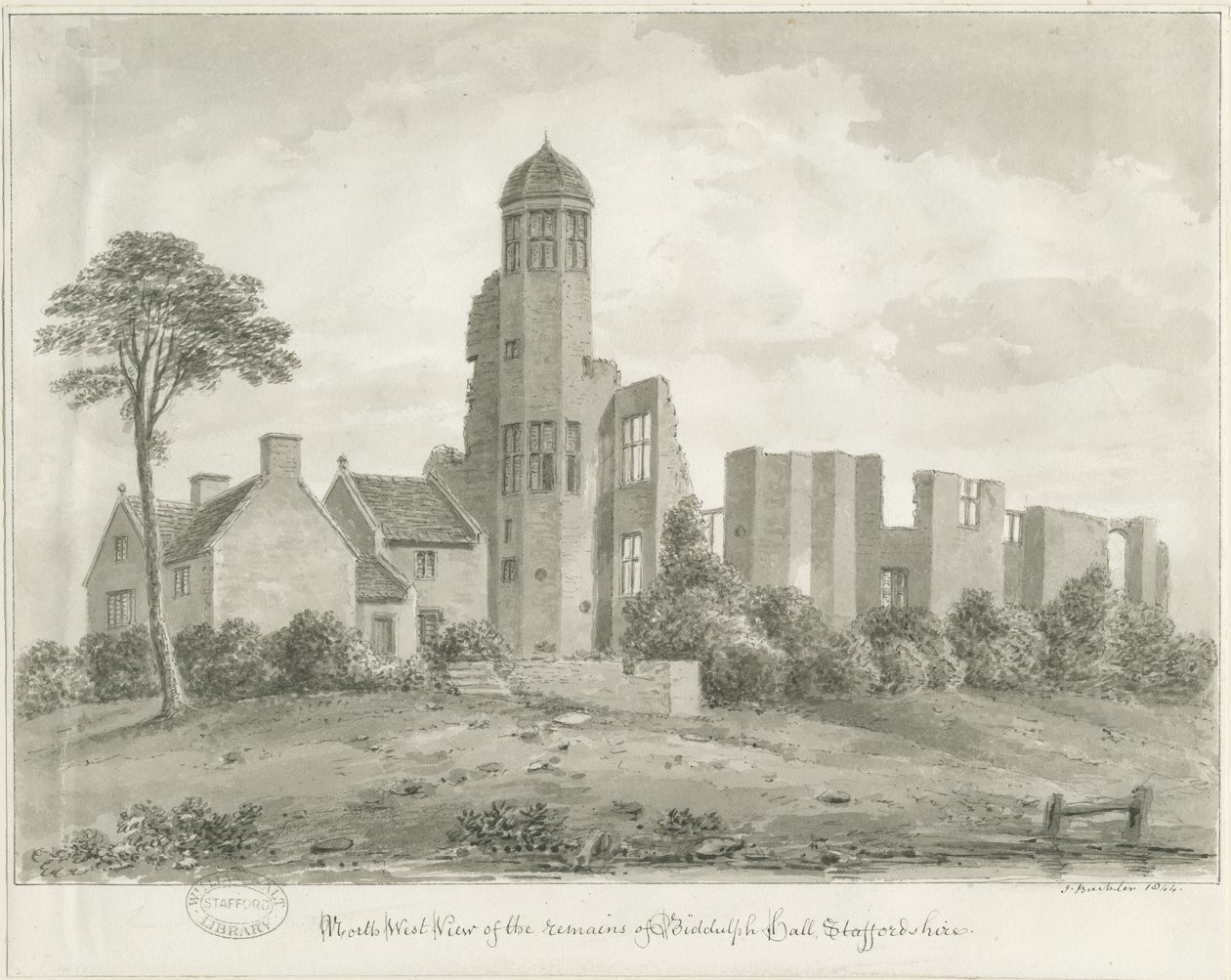 Biddulph Hall (alt) von John Buckler