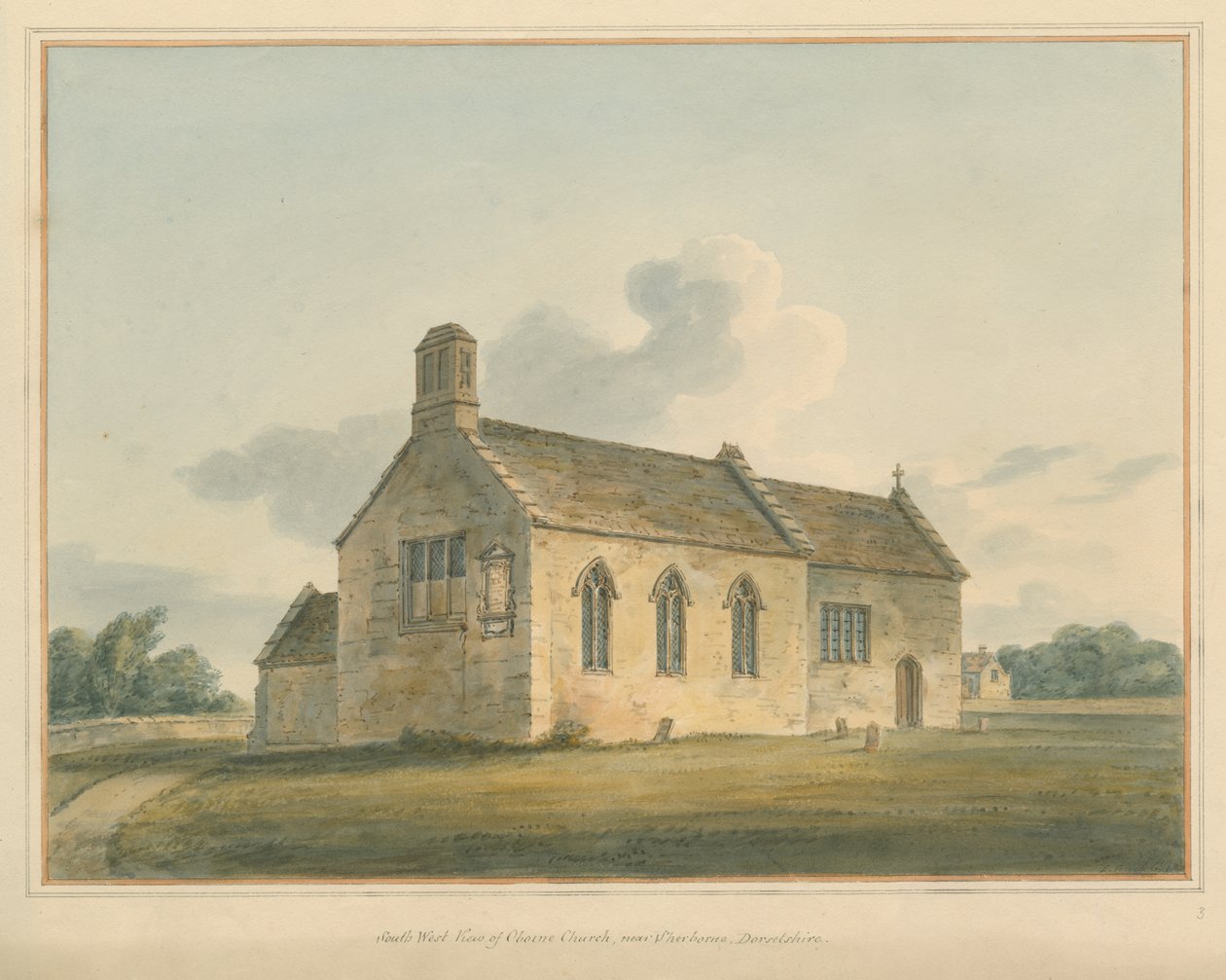 Dorset - Chorne Kirche von John Buckler