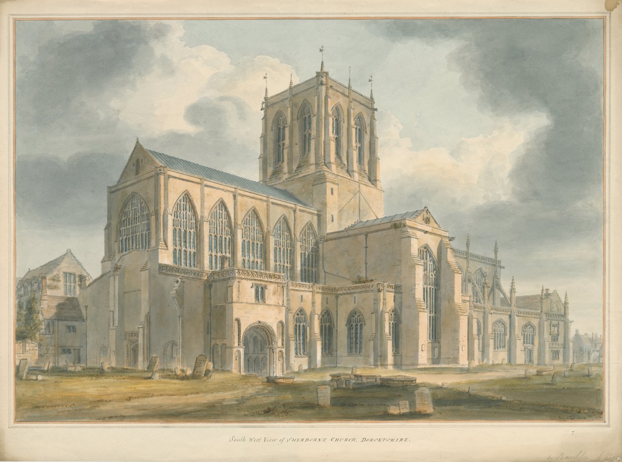 Sherborne Kirche von John Buckler