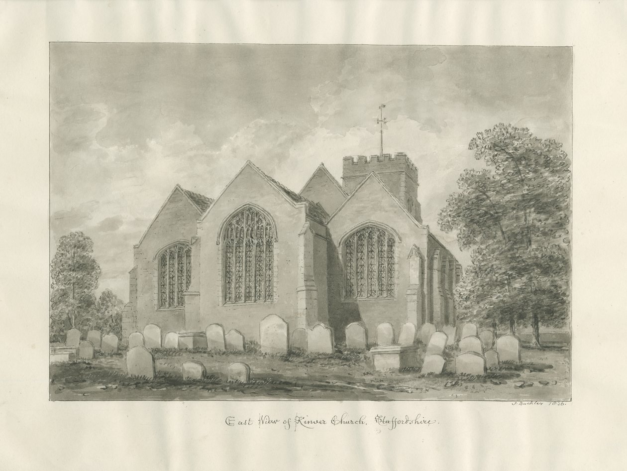 Kinver Kirche von John Buckler