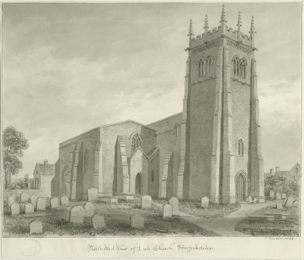 Leek Kirche von John Buckler