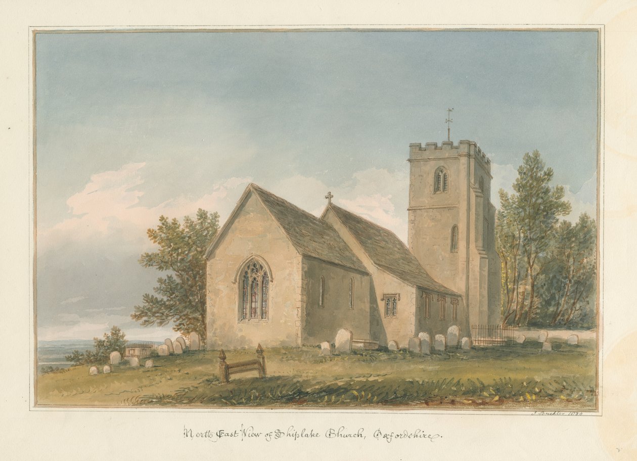 Shiplake Kirche, 1830 von John Buckler