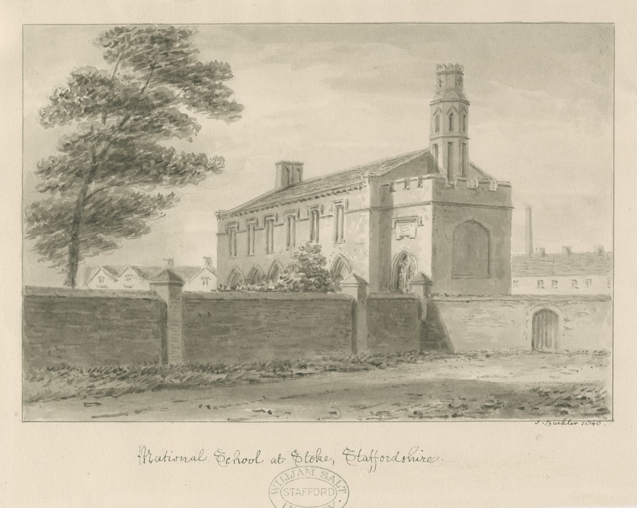 Stoke-upon-Trent - Nationale Schule von John Buckler