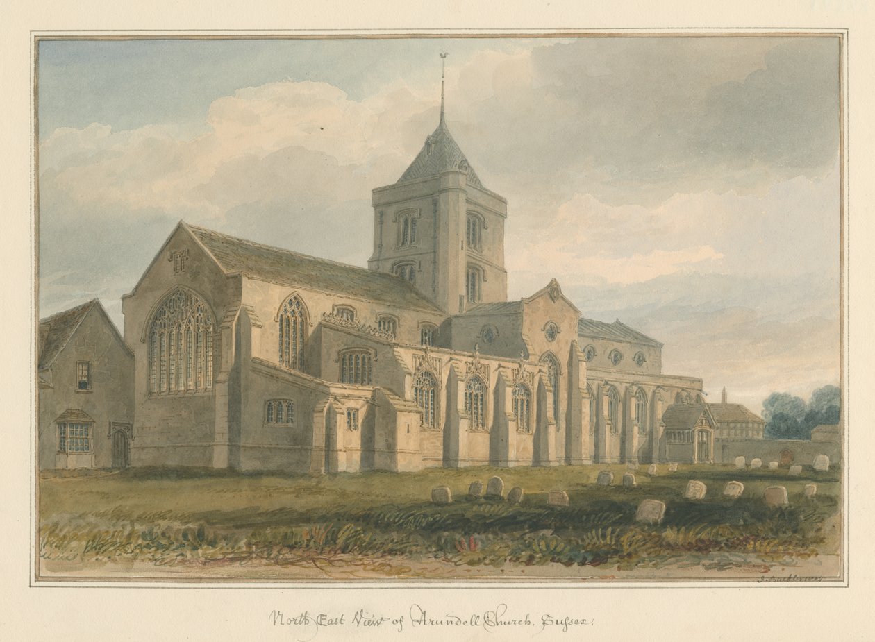 Sussex - Arundel Kirche von John Buckler