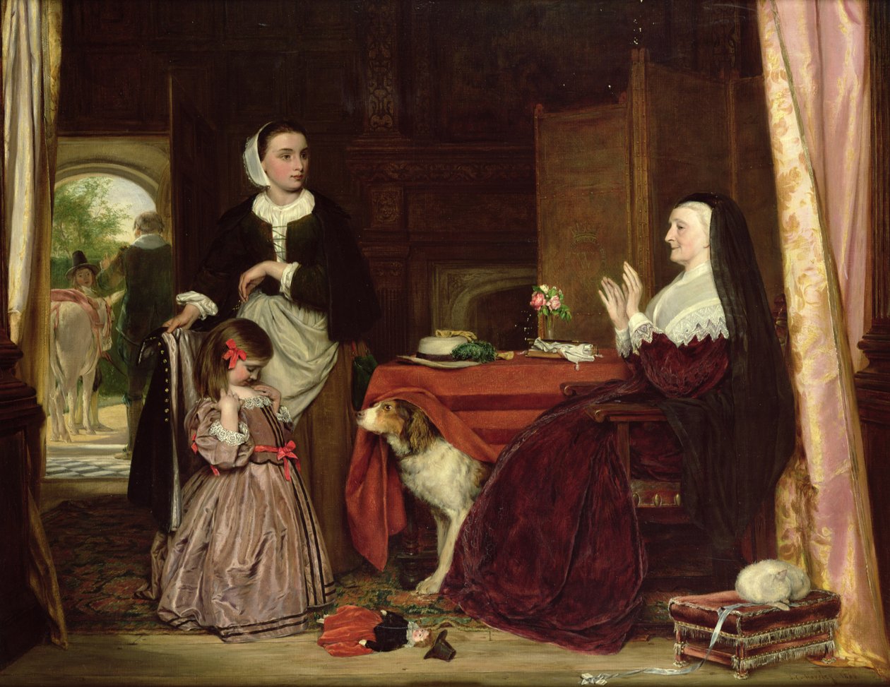 Das neue Kleid, 1865 von John Callcott Horsley