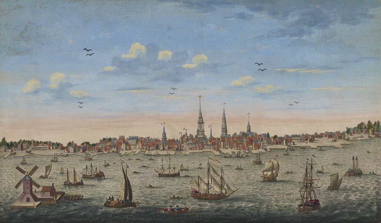 Ostperspektive von Philadelphia, 1778 von John Carwitham