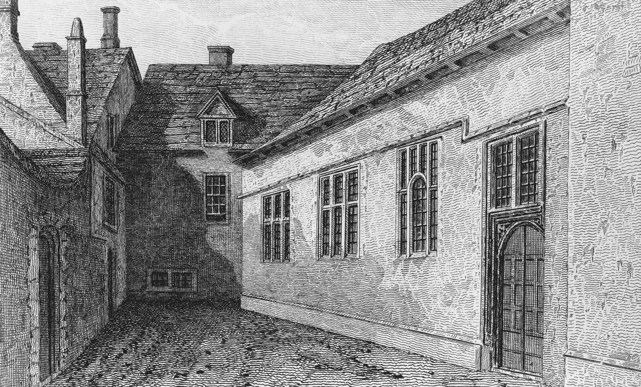 Grammar School in Woodstock, Oxfordshire von John Chessell Buckler