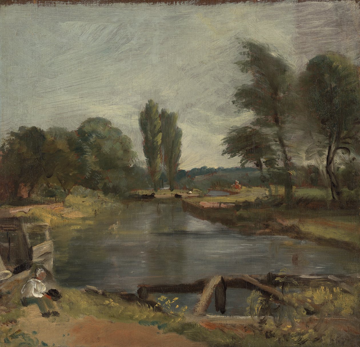Flatford-Schleuse von John Constable
