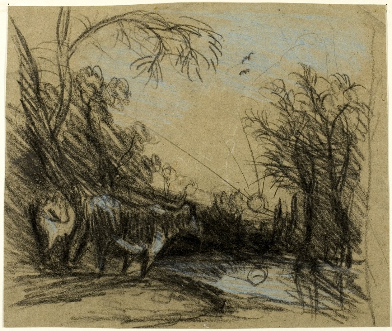 Landschaft mit Kühen von John Constable