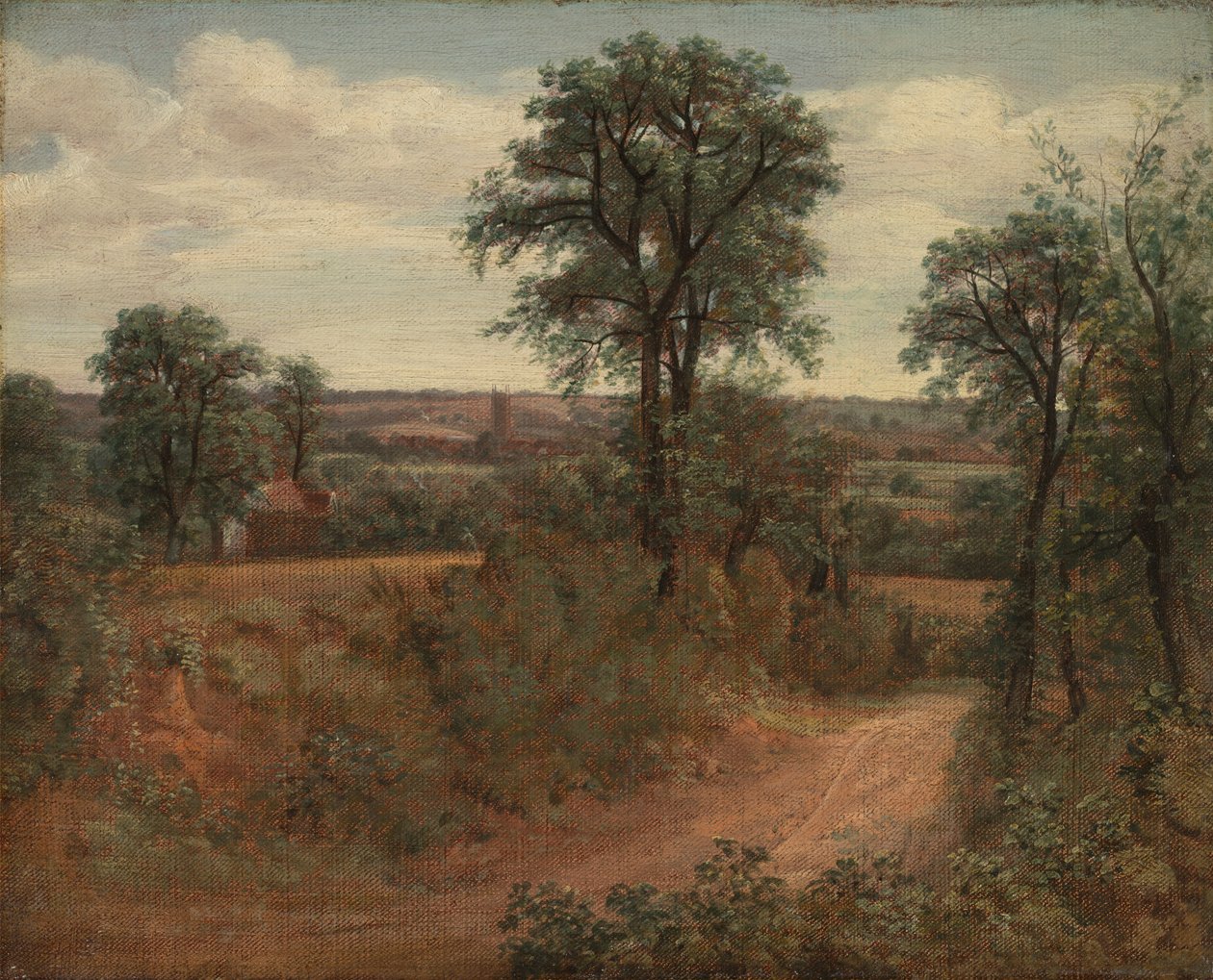 Weg bei Dedham von John Constable