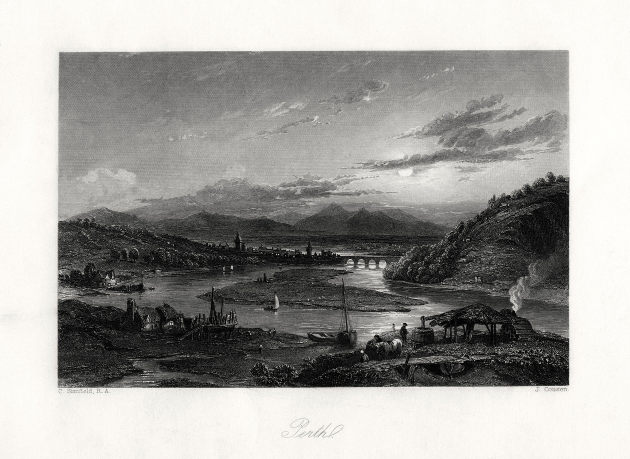 Perth, Australien, 19. Jahrhundert von John Cousen