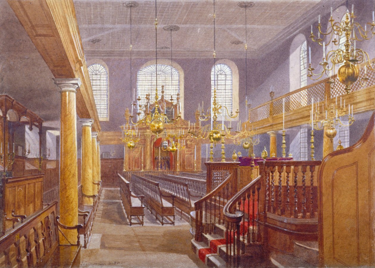 Synagoge, Bevis Marks, City of London von John Crowther