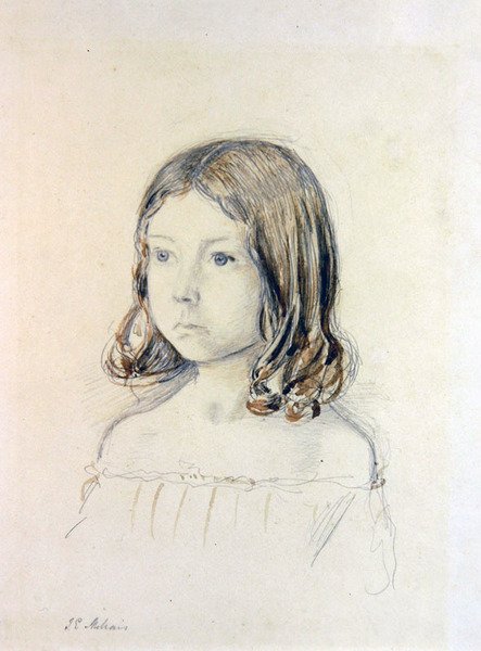 Porträt von Mary Gertrude Holmes von John Everett Millais