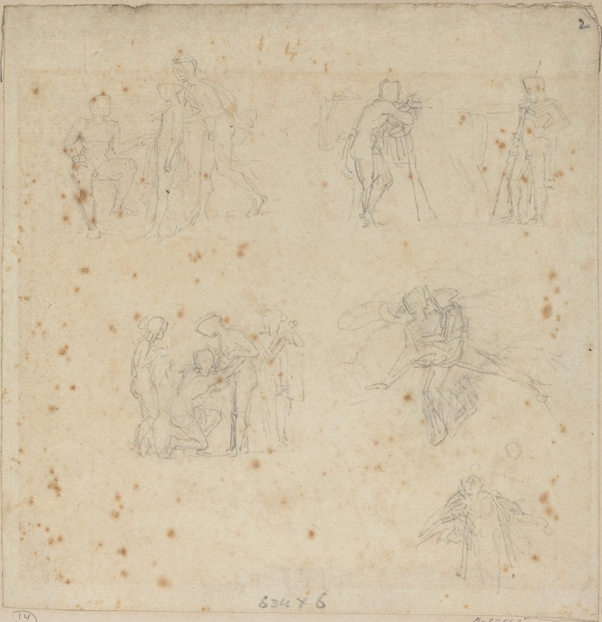 Figurenstudien von John Flaxman