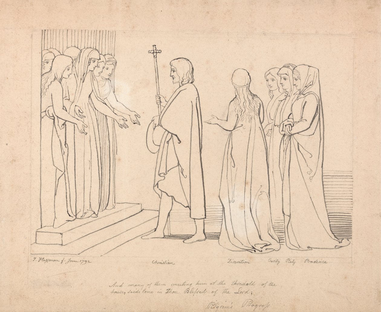 Illustration zu Pilgerreise von John Flaxman