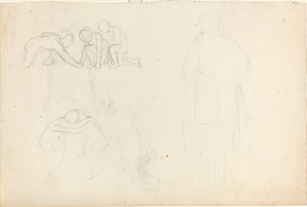 Blatt mit Studien von John Flaxman