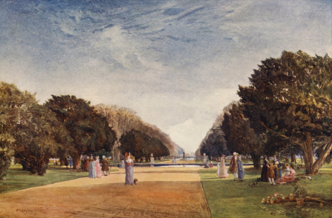 Die Große Allee, Hampton Court von John Fulleylove