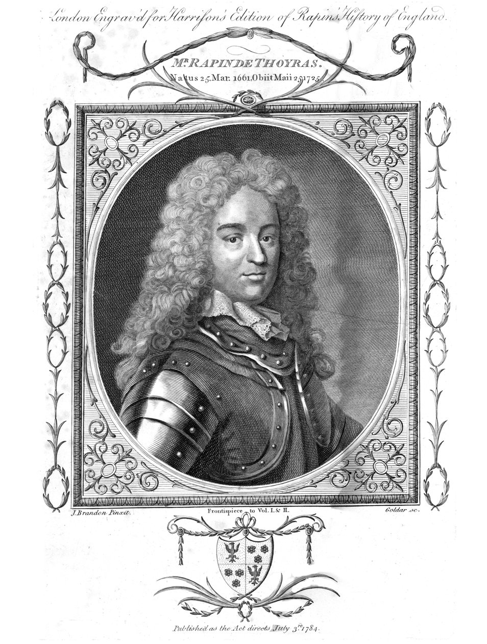 Herr Rapin De Thoyras, 1784 von John Goldar
