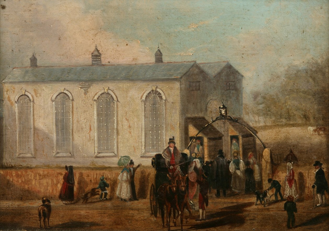 Alverton Temporäre Kirche, ca. 1832-35 von John Grenfell Moyle