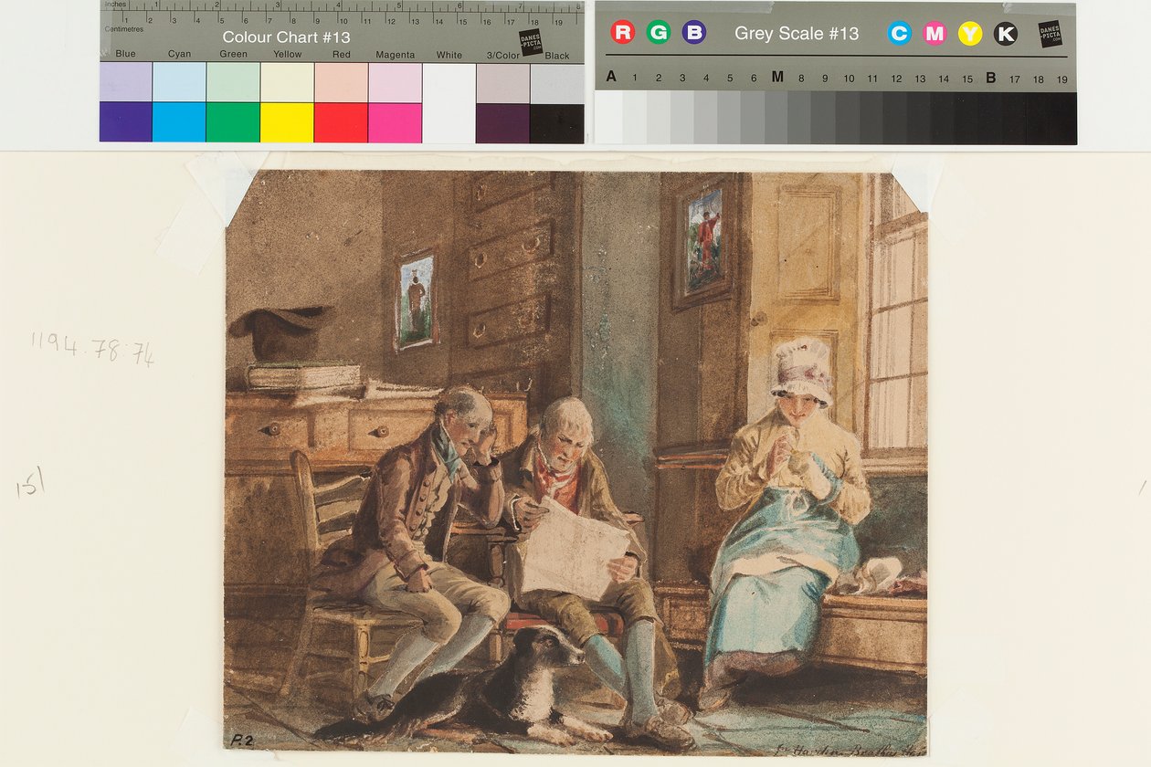 Gruppe in Brathay Hall von John Harden