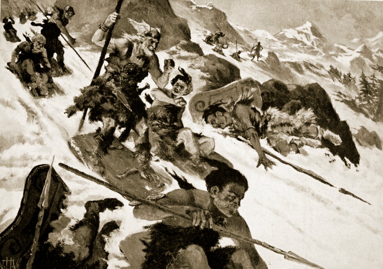 Die Kimbern in den Alpen von John Harris Valda