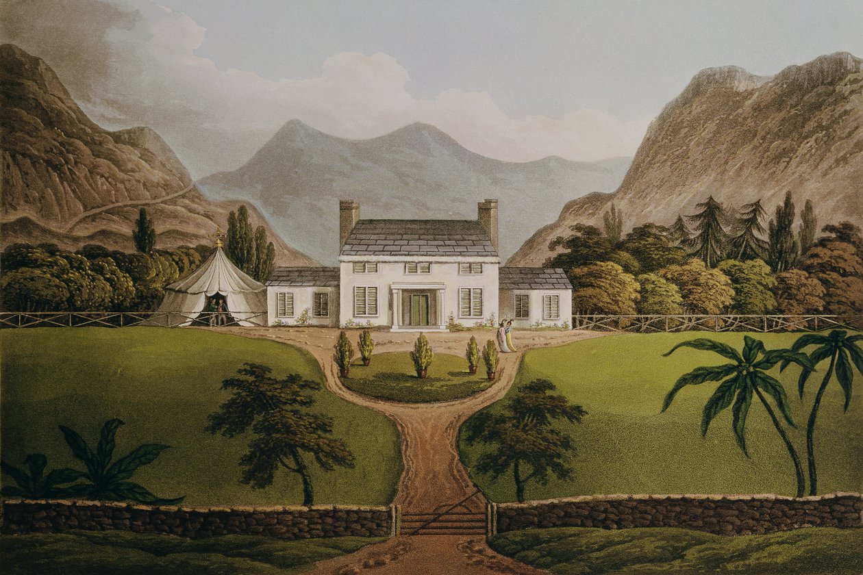 Bonapartes Mal-Maison auf St. Helena, 1821 von John Hassell