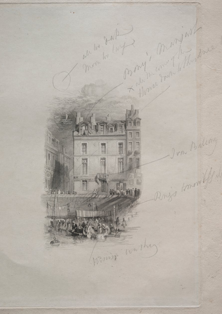 Napoleons Unterkunft, Quai Conti von John Horsburgh