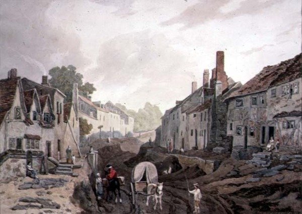 Straßenszene, Erith, Kent von John James Chalon