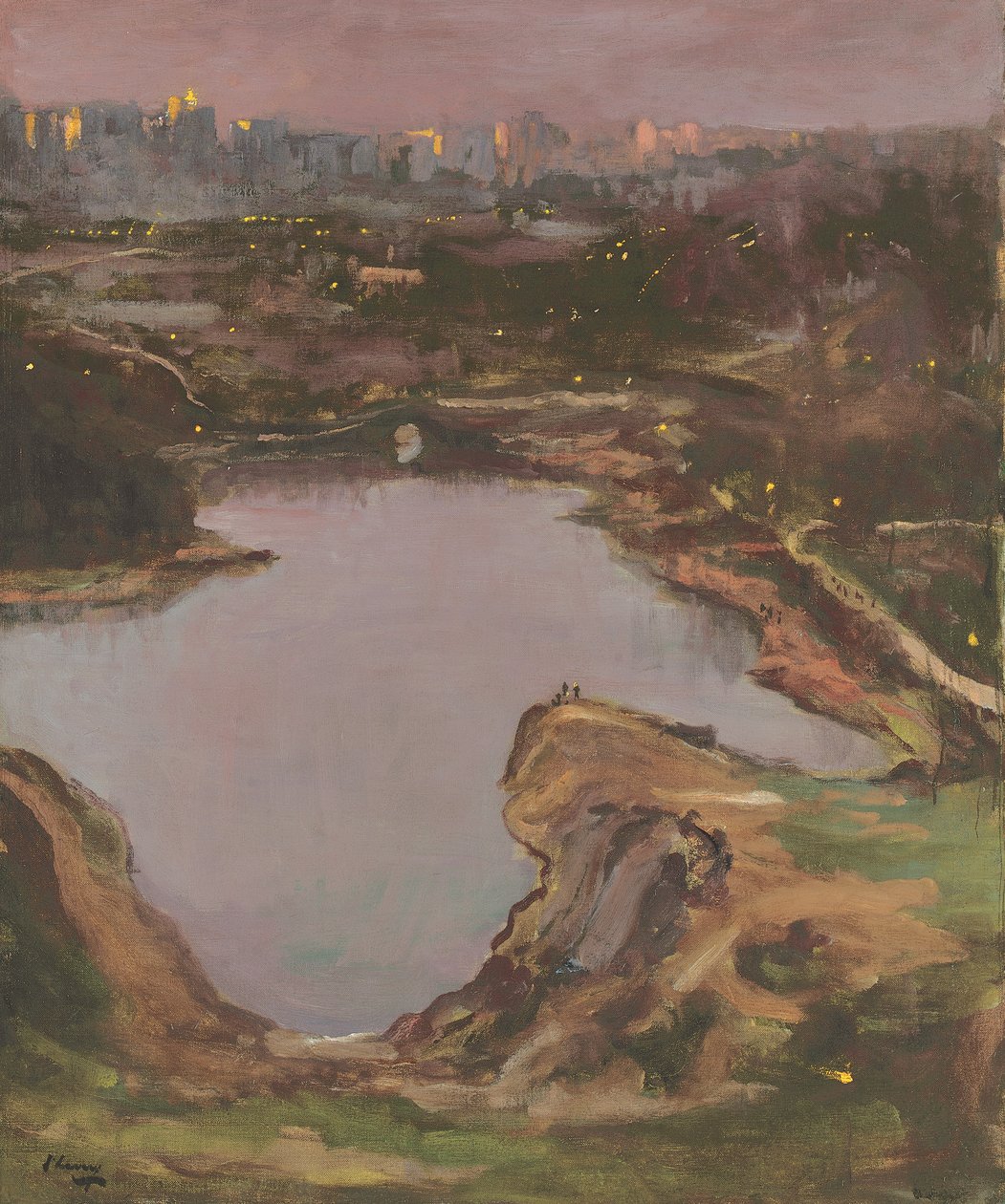 Central Park, Abend von John Lavery