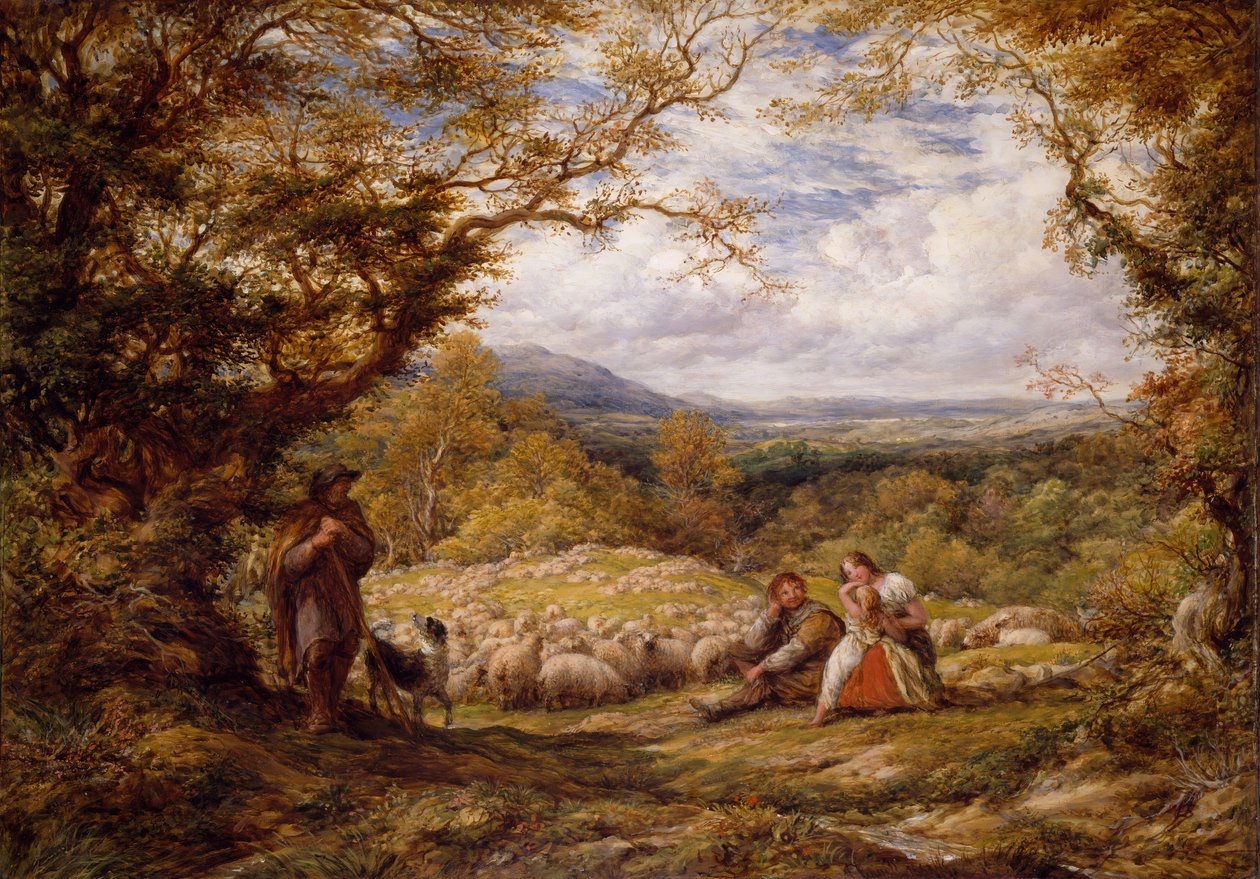 Der Schaftrieb, 1863 von John Linnell