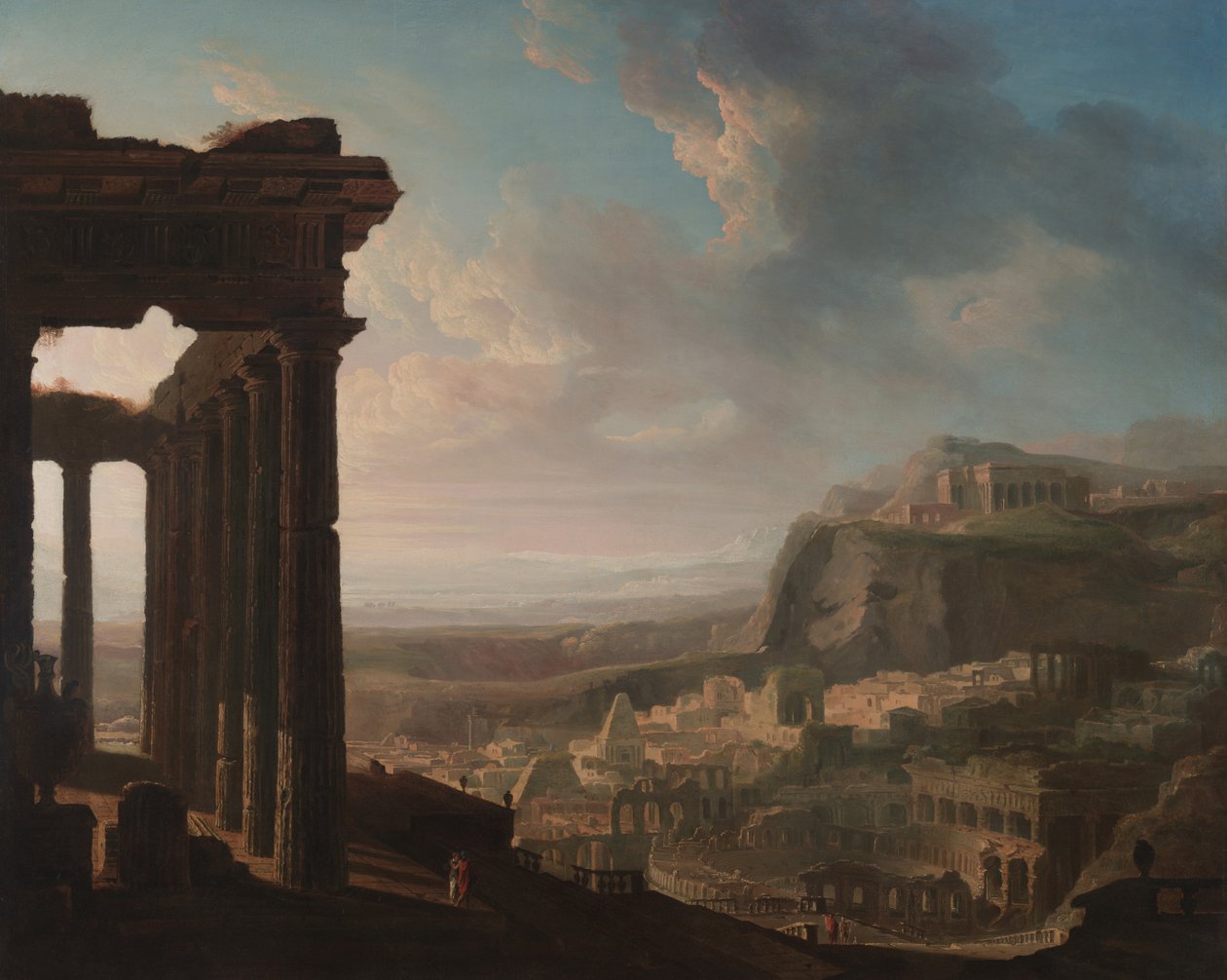 Ruinen einer antiken Stadt, ca. 1810-20 von John Martin