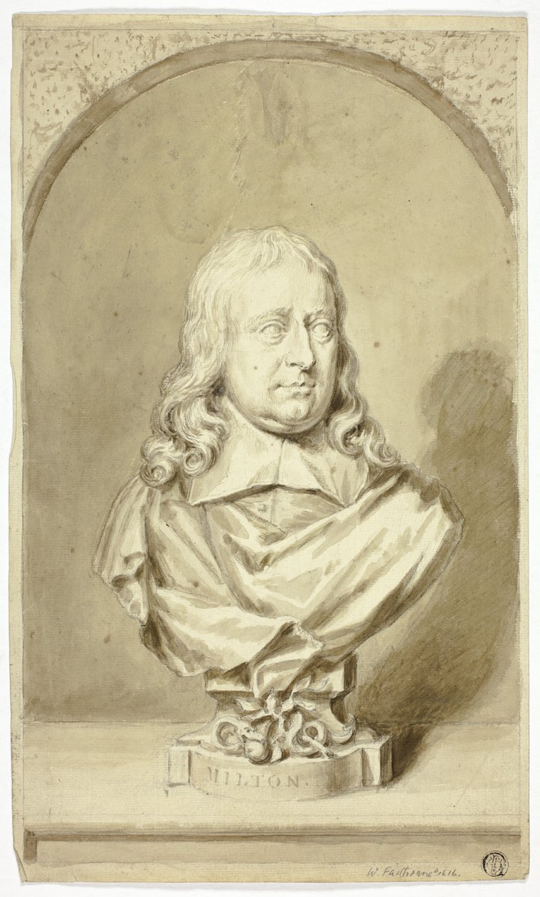 Büste von Milton von John Michael Rysbrack