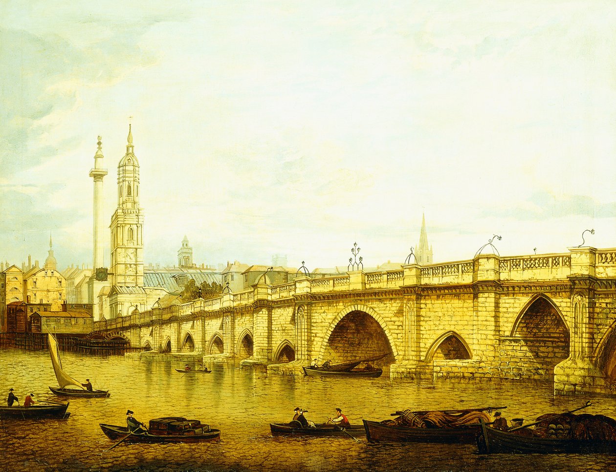 Eine Ansicht der London Bridge von John Paul